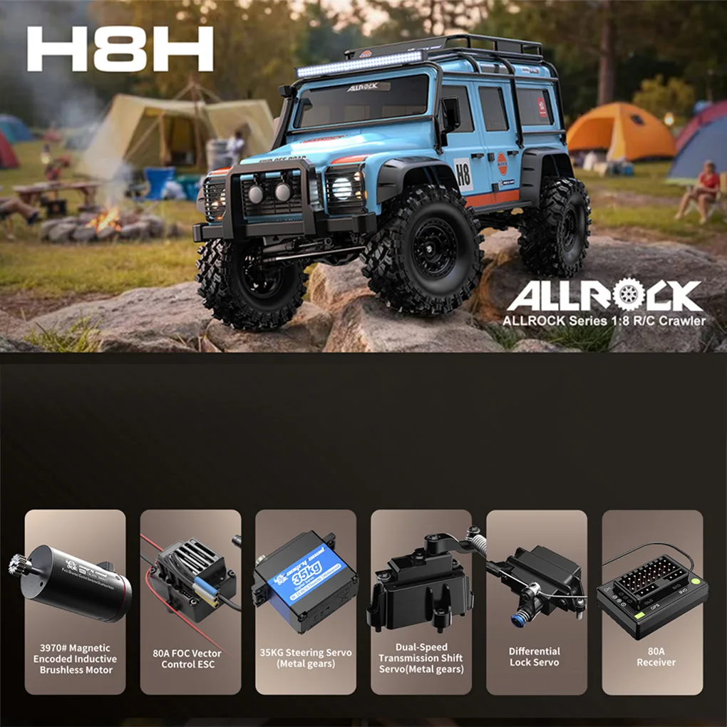 

1/8RC MJX H8h Westward 4WD Off-Road 1/8 Remote-Controlled Climbing Vehicle Lock Differential High Low Gear Off-Road Vehicle