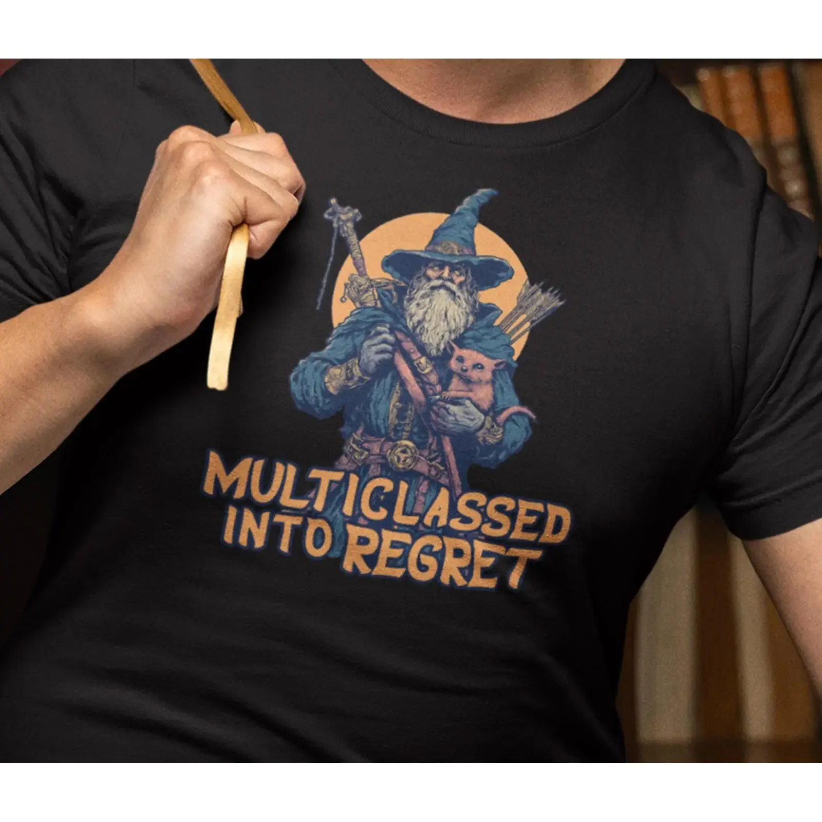 Multiclassed Into Regret DND T Shirt Funny RPG vintage Washed designer clothes Comfortable Top For Everyday Wear Stretched