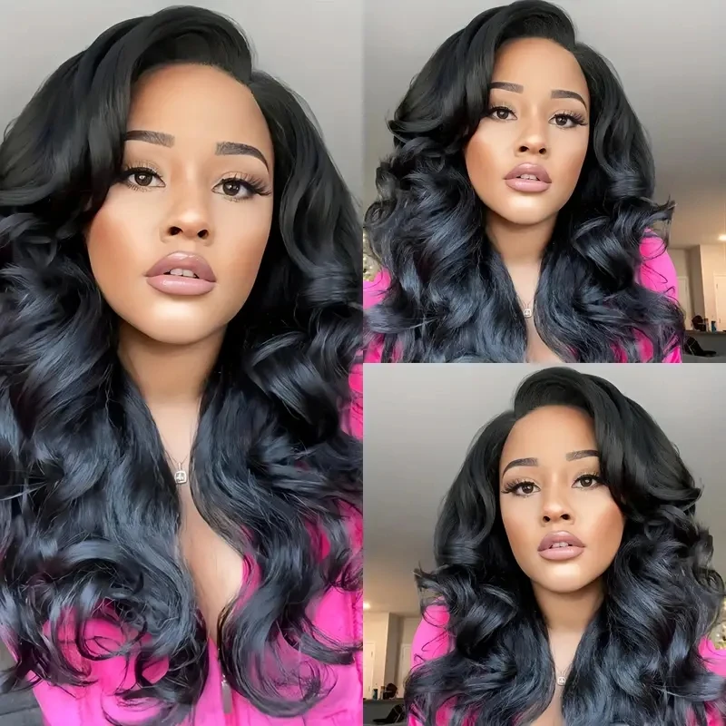 Transparent 13x4 13x6 Body Wave Lace Front Wig Human Hair PrePlucked Brazilian Human Hair Lace Frontal Wigs For Women Bling Hair