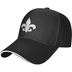 Unisex Fleur De Lis Baseball Cap Dad Hat Sport Cap Classic Sandwich Caps