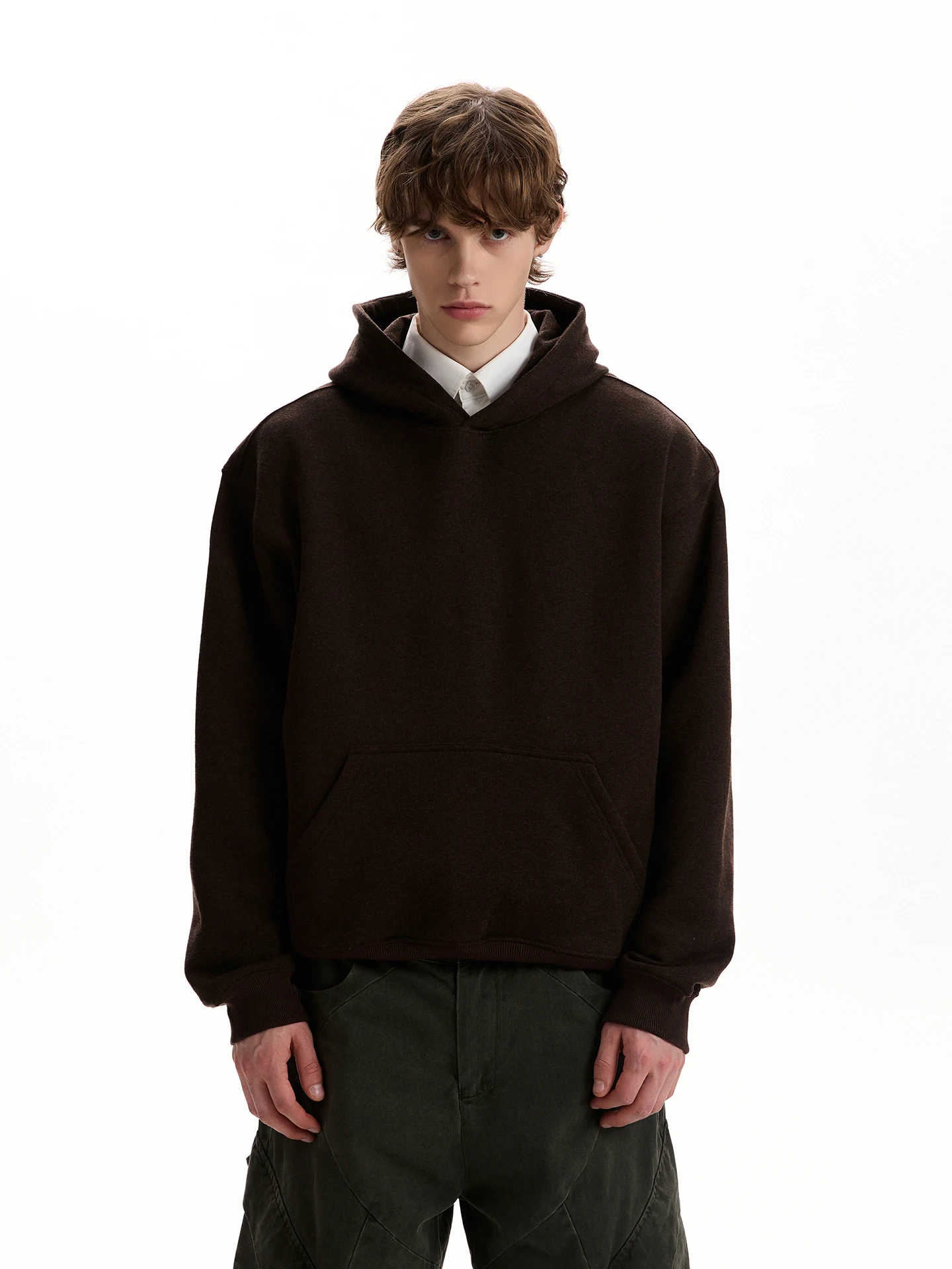 

Толстовка PUEE из смесовой шерсти, винтажная, в стиле Lazy Sle, свободного кроя, из хлопка и полиэстера, с длинными рукавами