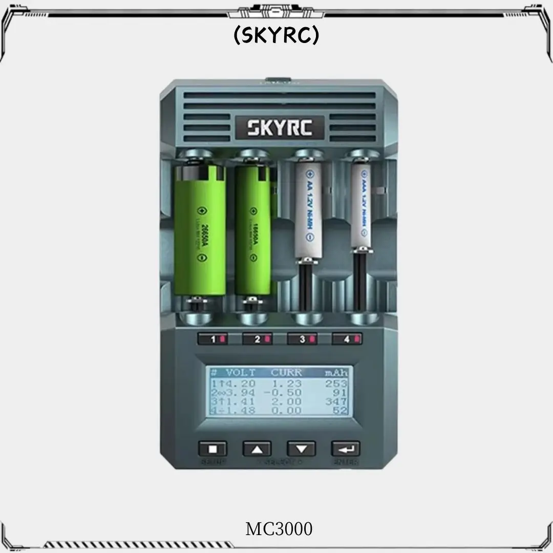 SKYRC MC3000 Bluetooth Cylindrical Battery Charger With Headset By Phone For Ni-MH Nickel-Nickel-Zinc Battery