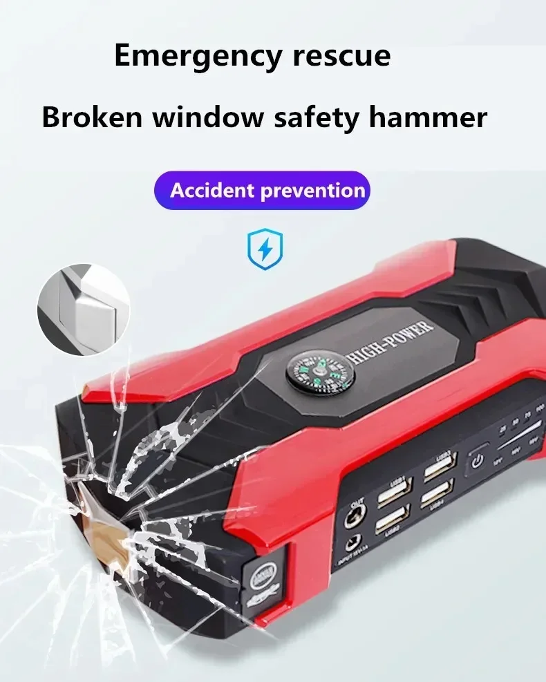 Car Jump Starter 3000A Starting Device Portable Power Bank Battery Starter Launcher For Car Booster Articles