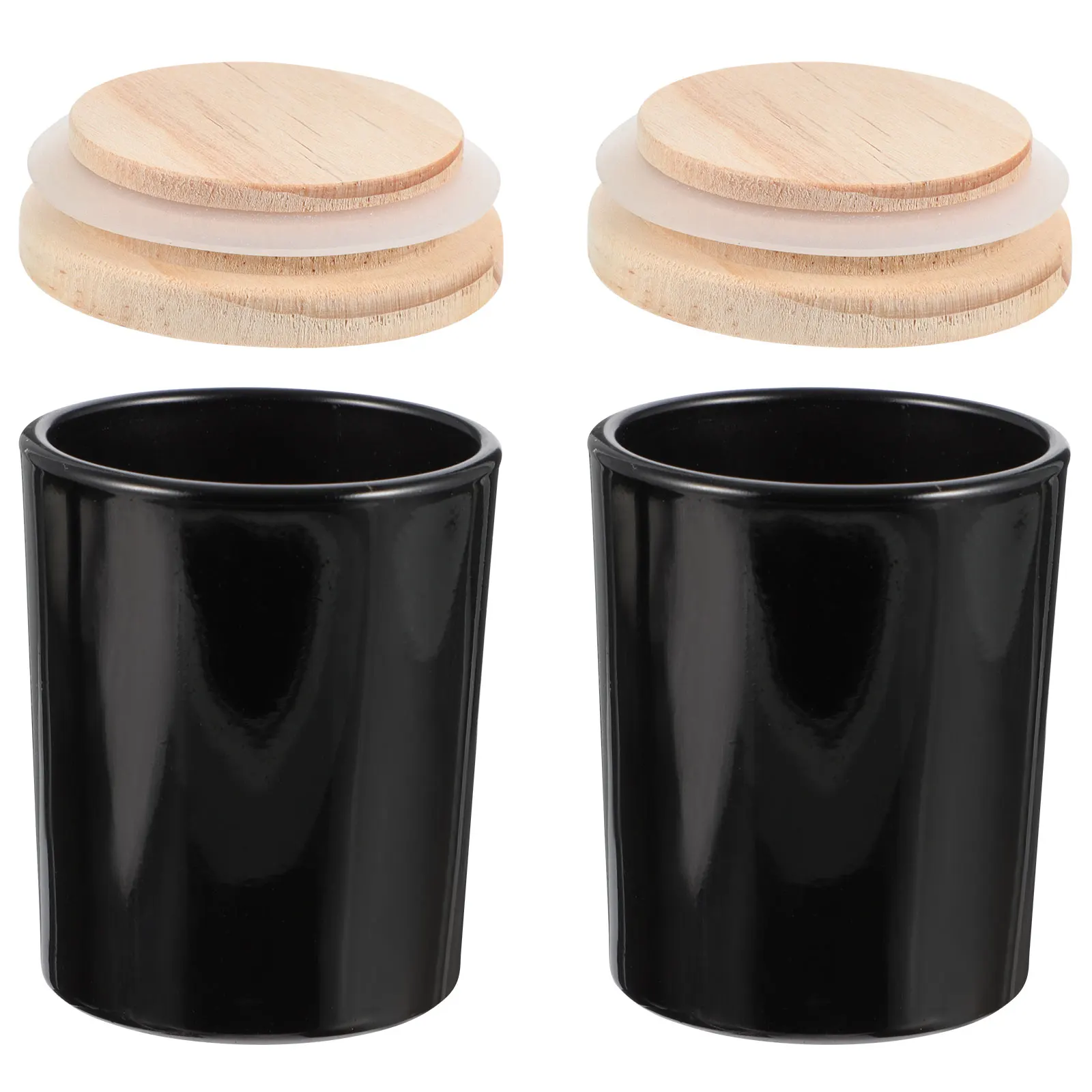 

2Pcs Flame-retardant Cup Bottle DIY Diy Container Jar Scented Tin Home Office Bedroom Decor