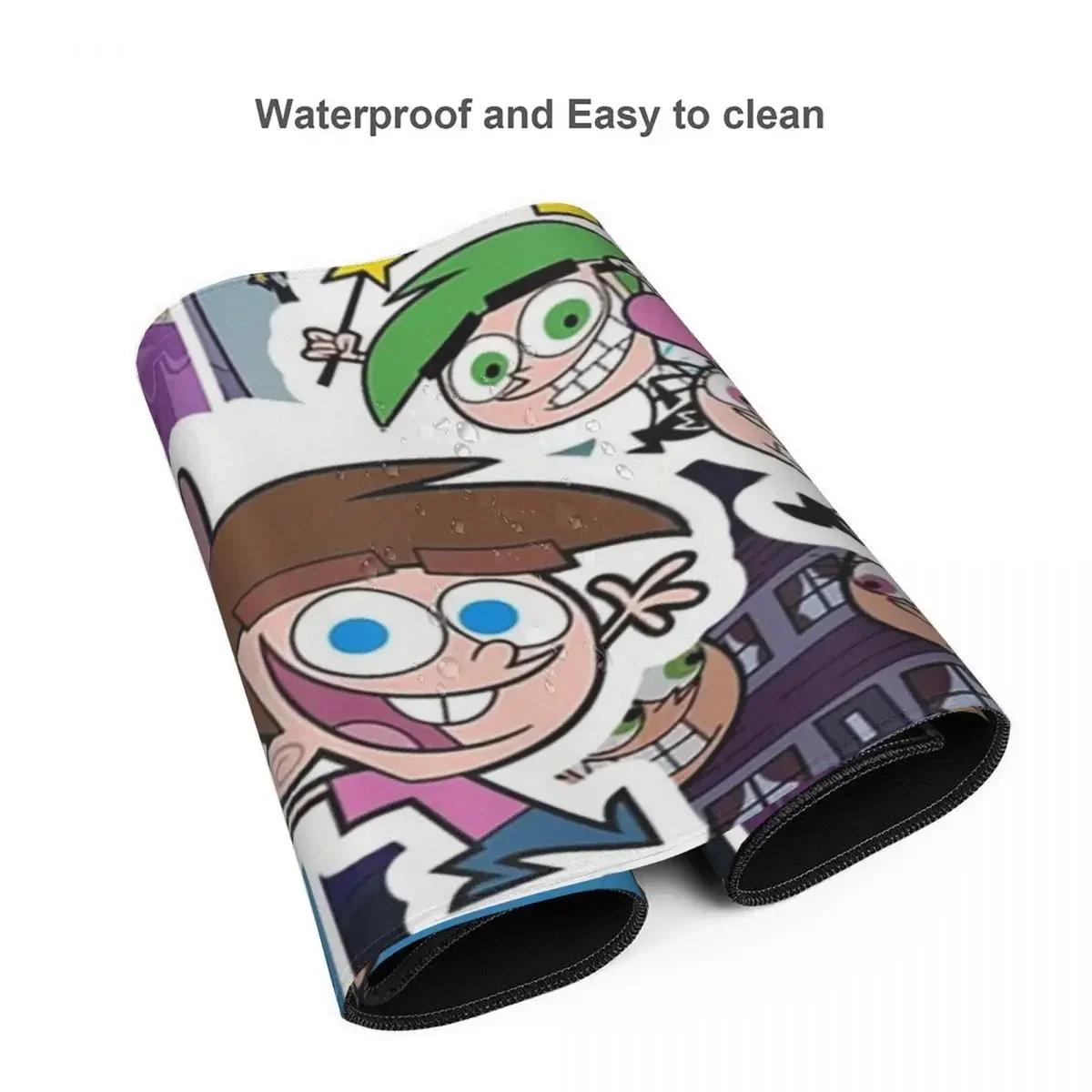 Estilo cômico cosmo, wanda e timmy design grande mouse pad teclado de computador tapete de mouse gamer pc portátil tapete de mesa de escritório