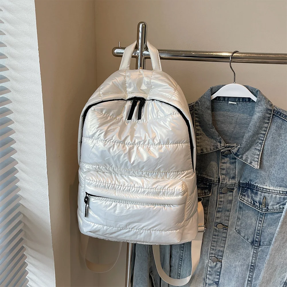 حقيبة كتف منتفخة متعددة الجيوب للنساء والرجال وحزام قابل للتعديل للسفر في العمل