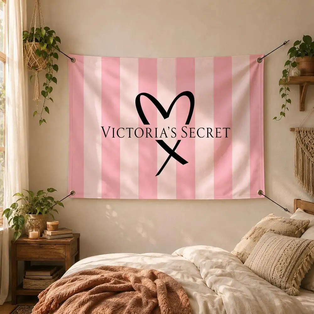 Brand Fashion Art Victoria's Secret Flags Decorative Flag Banner for Outdoor Garden Yard Camping Party Home Wall Hanging Decor