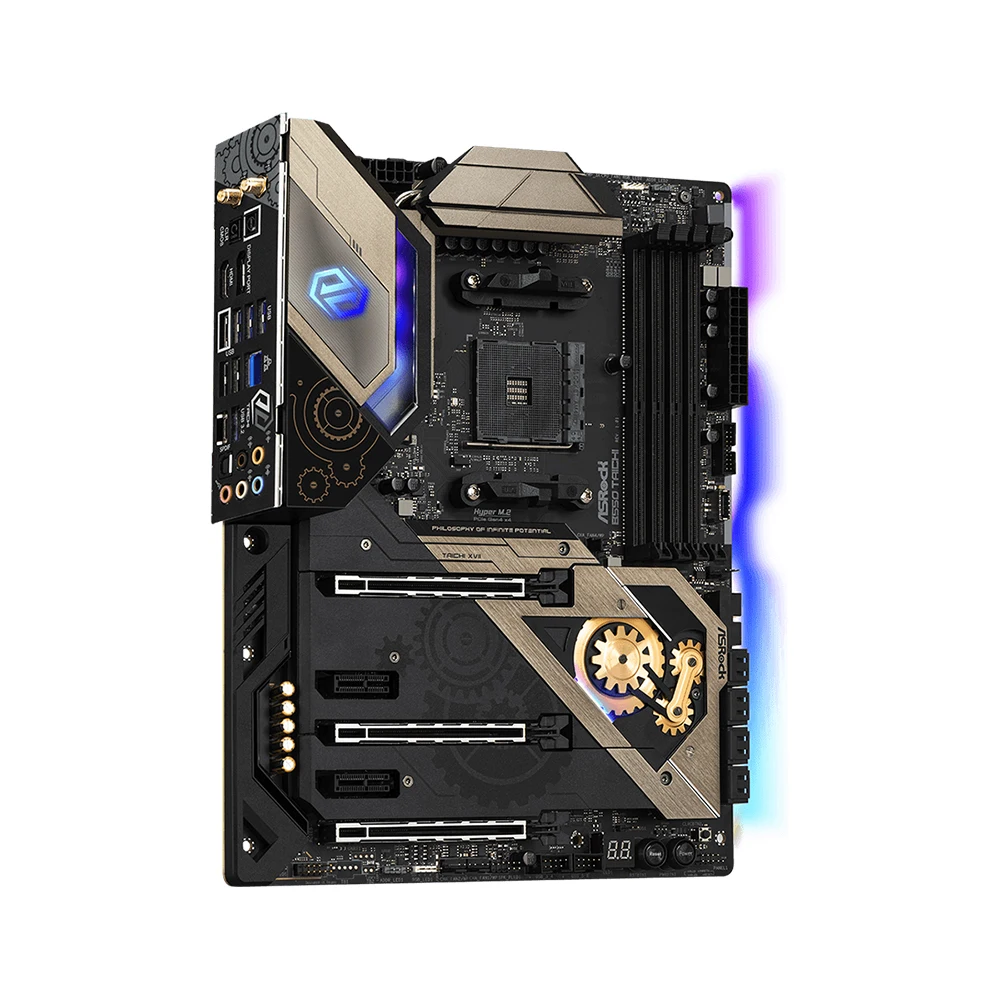 ASRock B550 Taichi Motherboard Support AMD Ryzen 5 5600G R9 5950X 5900X R7 5700X3D 5800X3D CPU AM4 4xDDR4 M.2 PCIe 4.0 HDMI ATX