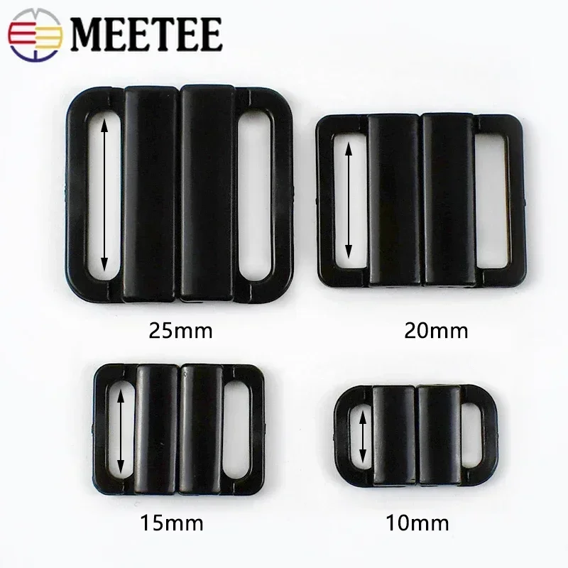 10/20Sets 10/15/20/25mm Plastic Buckle for Bra Bikini Underwear Resin Front Closure Clasp Snap Button DIY Sewing Accessories