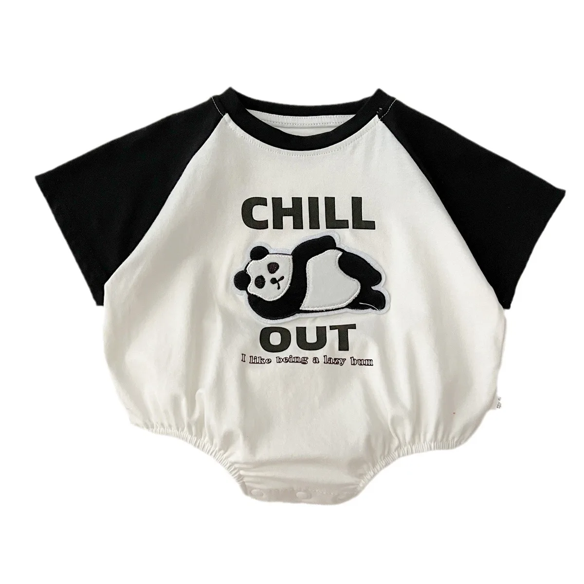 Genuine 0-2 Years Old Baby Triangle Clothing Rompers Cotton Soft Fashion Patchwork Color Panda Clothing Climbing Suit Bodysuits