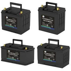 12V LiFePO4 Car Battery Built in BMS High-Performance 100Ah High-Capacity Starting Battery Deep Cycle for Automotive Vehicles