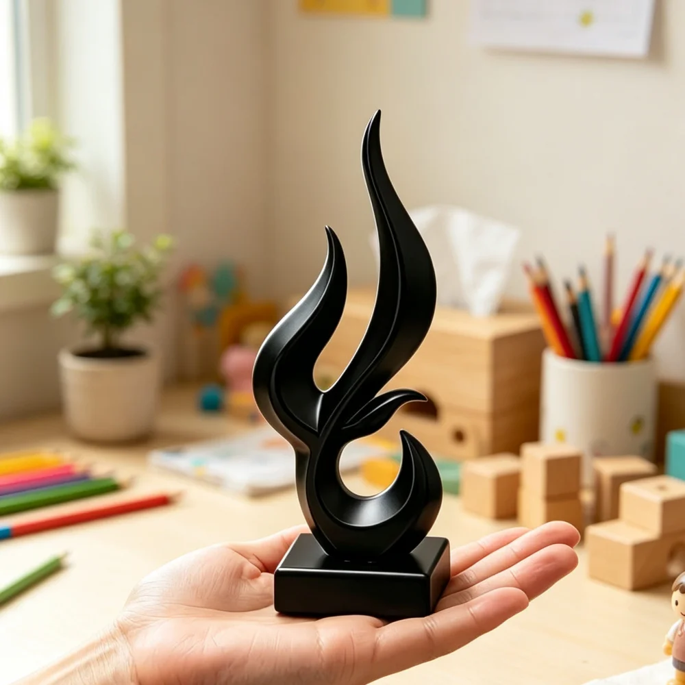 Elegant Fluid Art Desktop Sculpture 3D Craft Creative Decorative Accessory For Artistic Room And Gift Choice