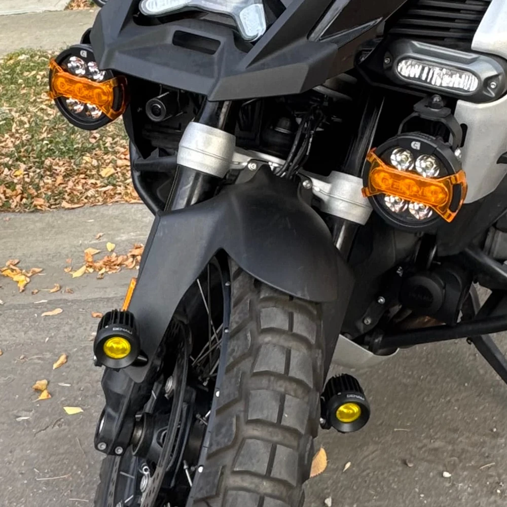 

2025 R1300GS Adventure Motorcycle low Position Auxiliary Lights Holder Support For BMW R1300GS Option 719 Tramuntana Bracket Kit