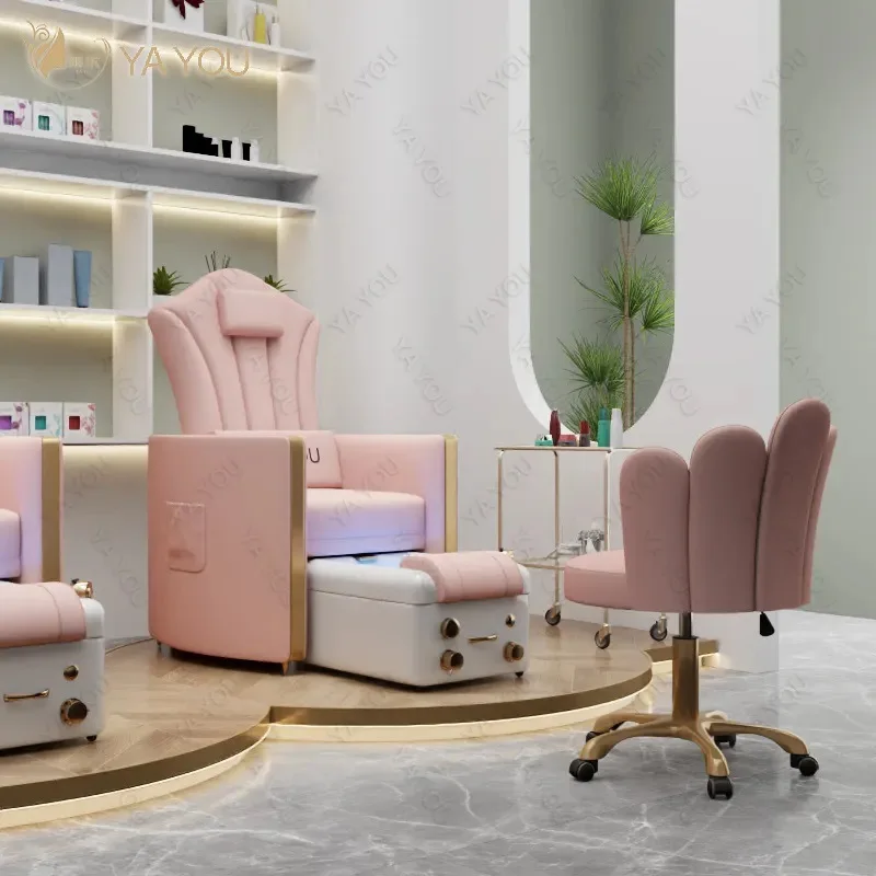 Новое европейское и американское кресло для педикюра и массажа ног, диван с откидной спинкой для маникюра и ресниц, салон, спа-массажное кресло для ног