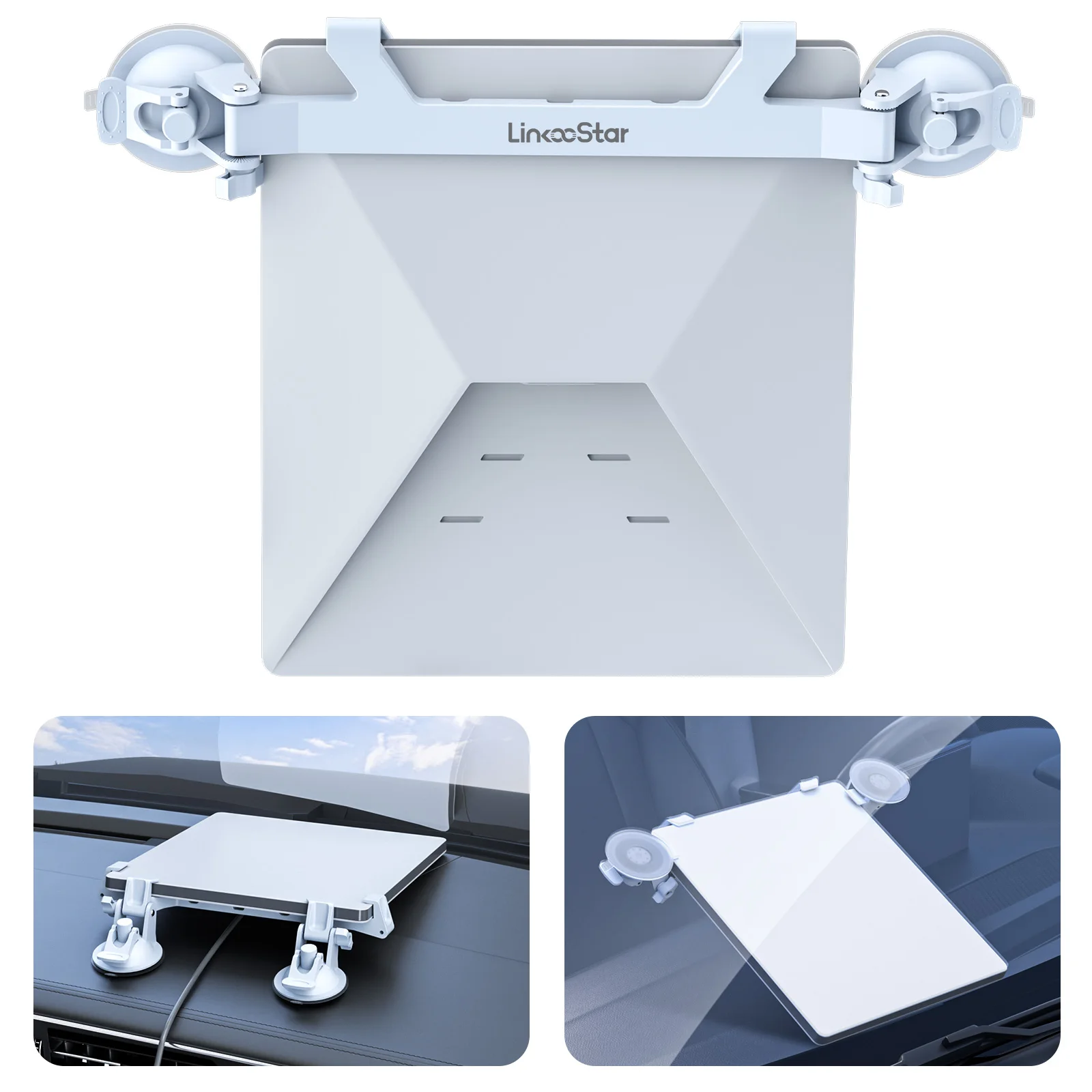 For Starlink Mini Sunroof Suction Cup Car Mount Stable Car Suction Cup Rack Flexible Adjustment 1 Bracket and 2 Suction Cup Base
