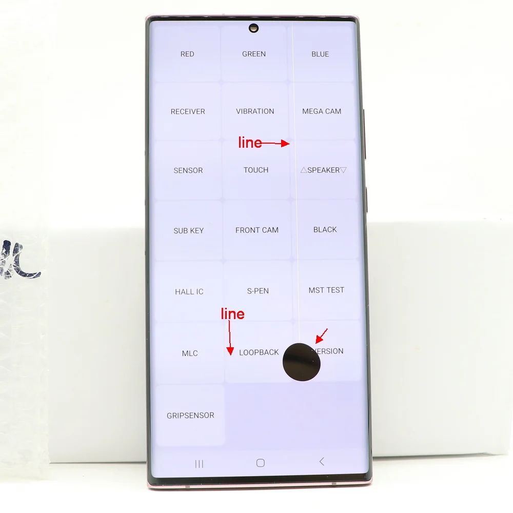 With defects For Samsung Galaxy Note20 Ultra  AMOLED Note 20 Ultra LCD Display N985F N985F/DS N986B N986U Touch Screen Digitizer