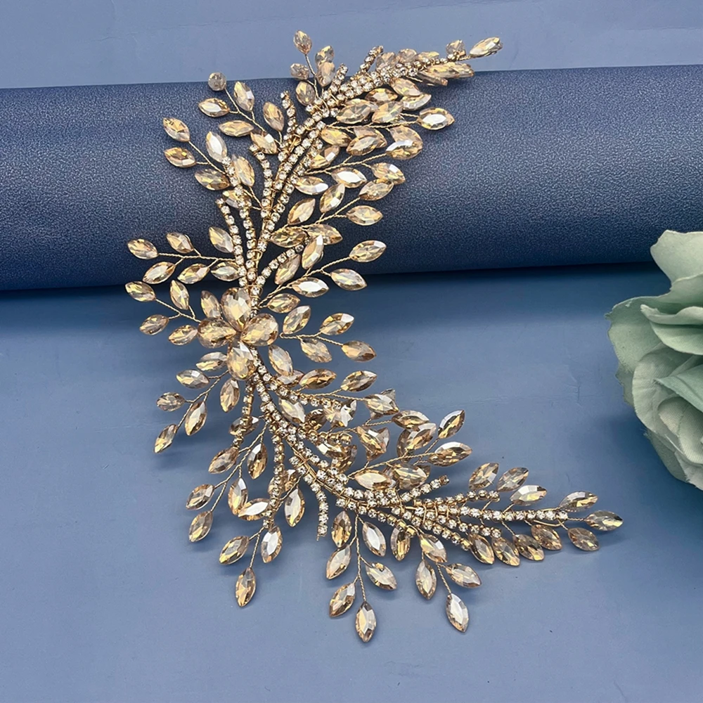 DZ267 Green Baroque Headband Rhinestone Crown Headband for Parties  Bridal Hair Accessory Wedding Headpiece for Bride Headdress