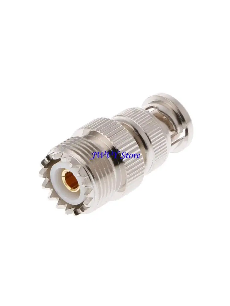 573A BNC Male Plug To UHF SO239 PL-259 Female RF Coaxial Adapter Cable Connector