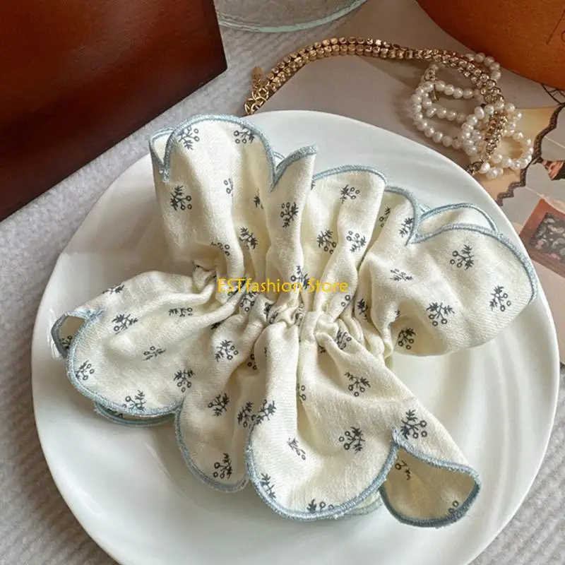 

Y5GC резинка для волос с цветочным принтом, резинка для волос, резинка для волос, веревка для волос