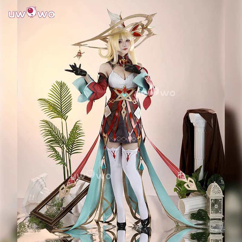 UWOWO أليس تأثيري كولاب سلسلة: لعبة جينشين تأثير أليس هيكسينزيركل الساحرة كلي الأم تأثيري حلي هالوين زي #1