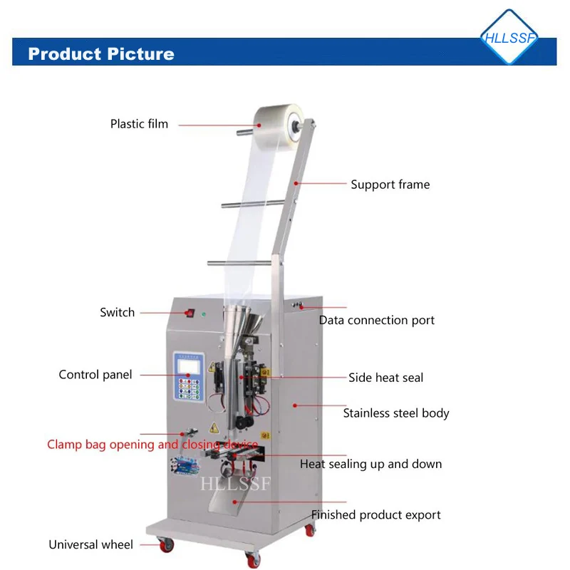 Automatic Small Sachet Liquid Packing Machine Round Corner Stick Soy Sauce Packaging Machine