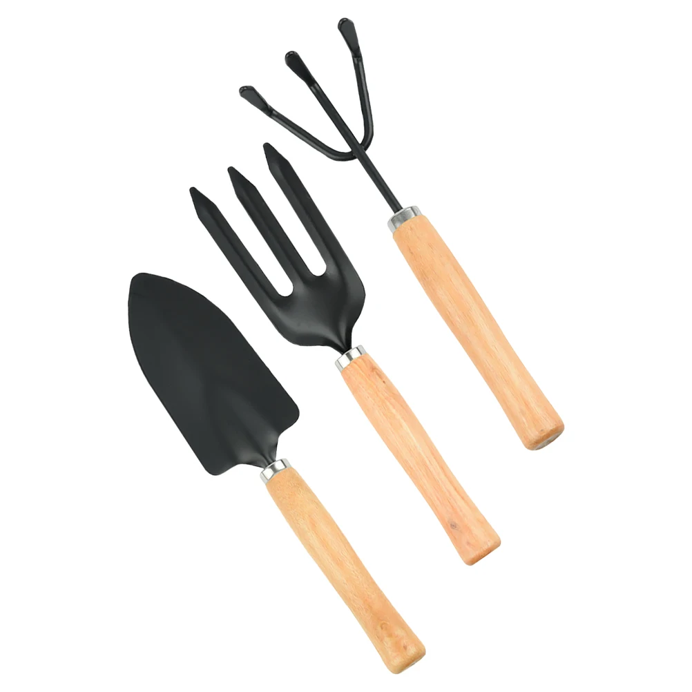 

3pcs Garden Tool Set Lightweight Portable Hand Shovel Claw Rake Smooth Finish Digging Tools for Garden Nursery Farm