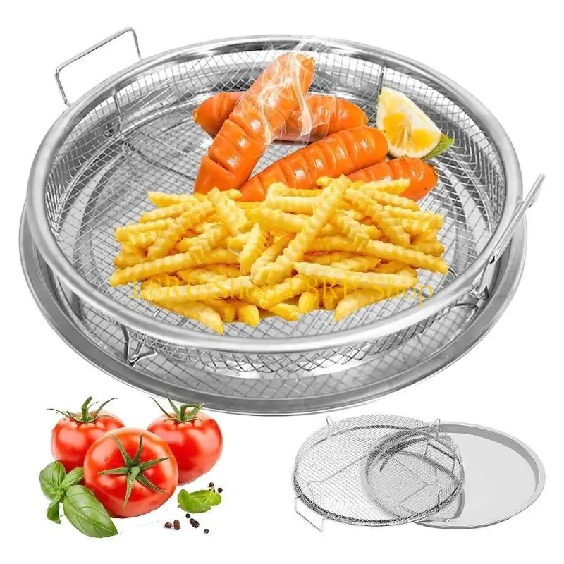 오븐 바삭 바삭 대차를위한 L8RE 에어 프라이어 바베큐 그릴 홀더 스테인리스 스틸 랙 비 스틱