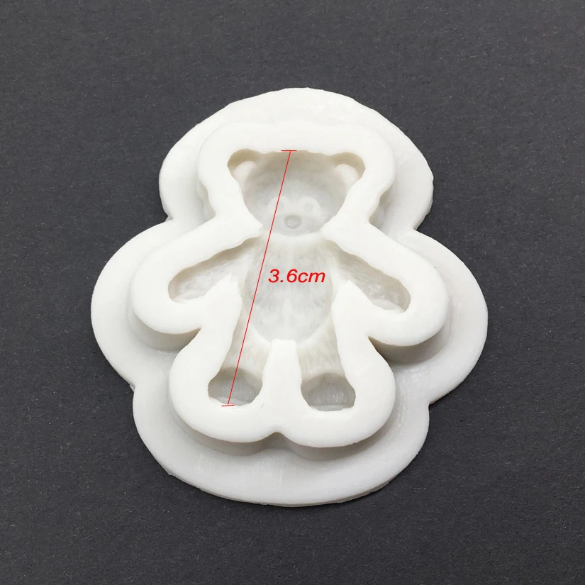 Teddy Bear Shape Silicone Mold Sugarcraft Chocolate Cupcake Baking Mold Fondant Cake Decorating Tools