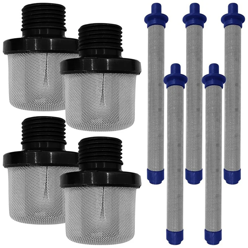 

A83I-4Pcs 288716 3/4Inch Inlet Strainer Strainer And 5Pcs 288749 Airless Sprayers Filter Kit Fits Airless Paint Sprayers