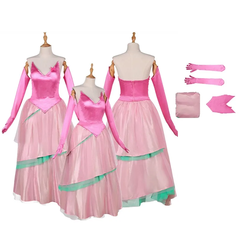 

Glinda Cosplay Dress Costume Wicked Fantasia 2025 TV Roleplay Adult Women Top Skirt Gloves Outfits Halloween Carnival Party Suit