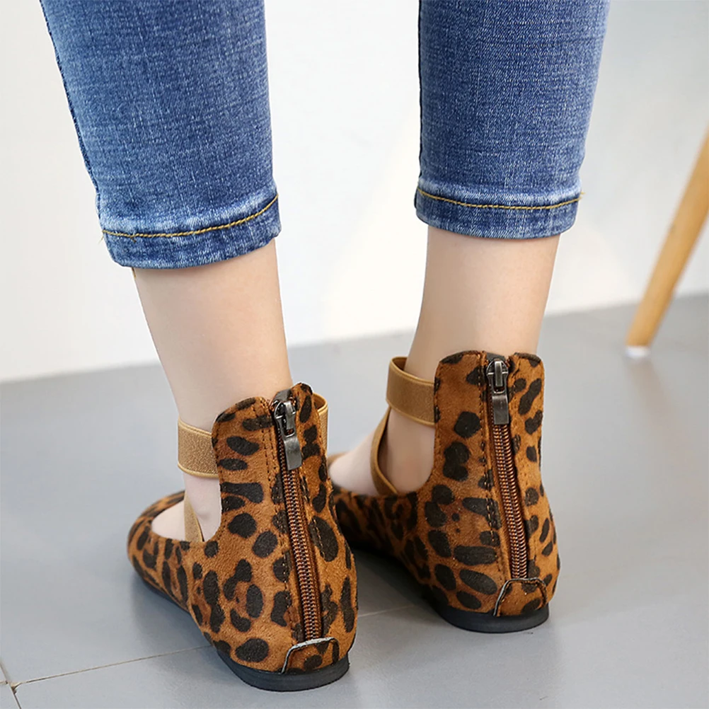 

1 Pair Leopard Print Flat Sole Leisure Shoes Breathable Non-Slip Casual Female Sneakers Four Seasons Women 39 7.5Us 5Uk 38.5Eu