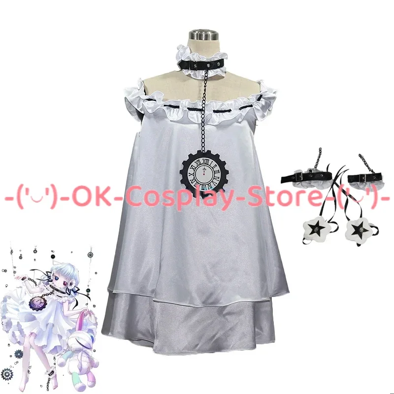 Game COMPASS Coquelicot Blanche Cosplay Costume Women Cute Dress Gril Pajamas Sleepwear Halloween Carnival Uniforms Custom Made