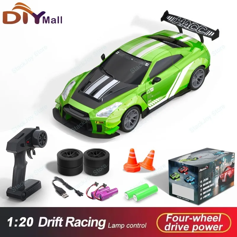 

2025 Модернизированный 1:20 4WD Drift с дистанционным управлением, высокоскоростной профессиональный радиоуправляемый гоночный автомобиль с беспроводным управлением 2,4G для мальчиков