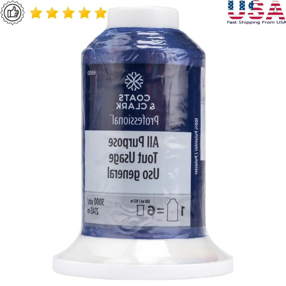 

Профессиональные 35 весовые нитки для вышивания, полиэстер, 3000 лет, королевская катушка, все ткани для шитья