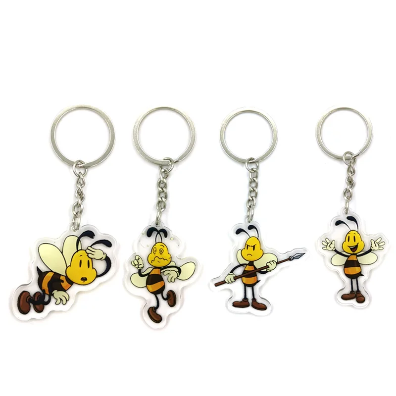 Bee Credit Card ID Holder Bag Student Women Travel Bank Bus Business Card Cover Badge Accessories Gifts keychain holder Gifts