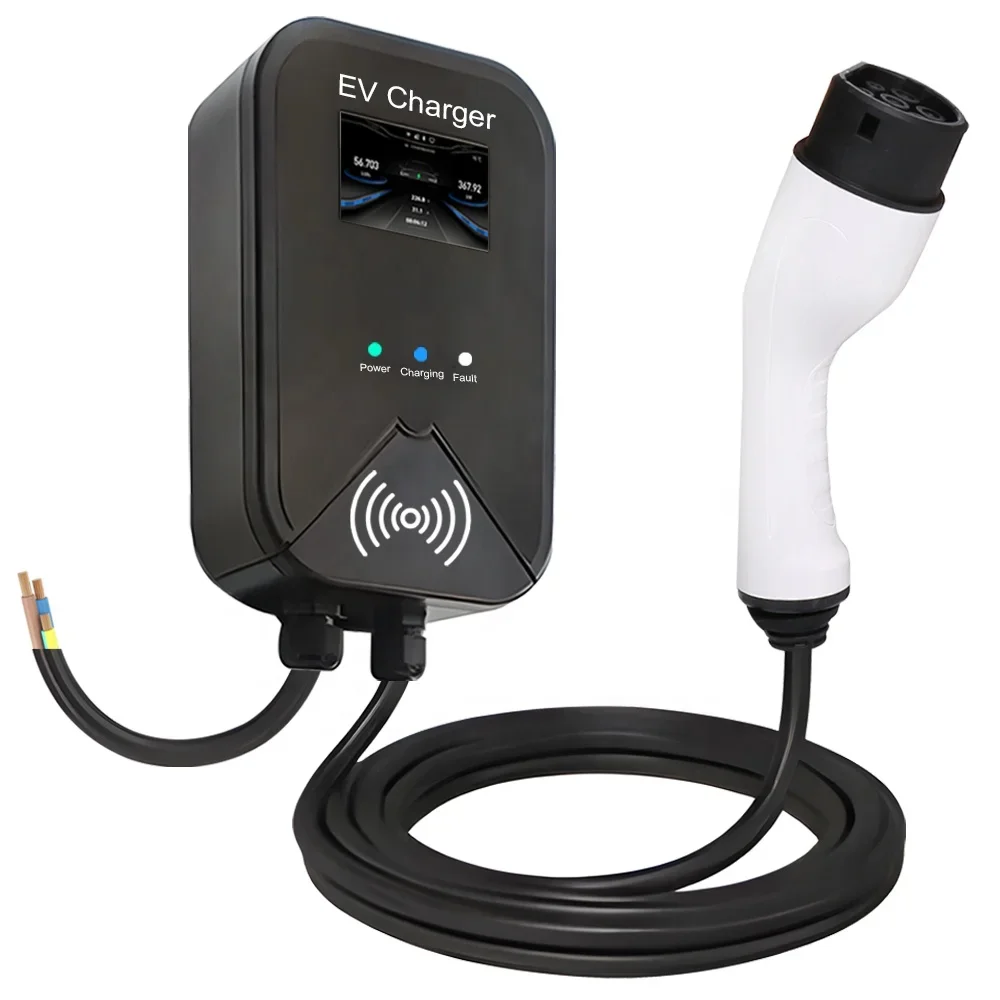 Коммуникационное электрическое зарядное устройство 11 кВт 16a Type 2 EVSE портативная настенная зарядная станция