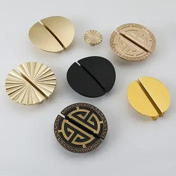 64MM zlaté půlměsícové kartáčované mosazné úchytky pro zásuvkové komody, kuchyňské skříňky, koupelnové nábytkové kování, zlaté úchytky pro zásuvky 10 nejlepší prodej úchytky a knoflíky zásuvek v kartáčované zlaté barvě - №6