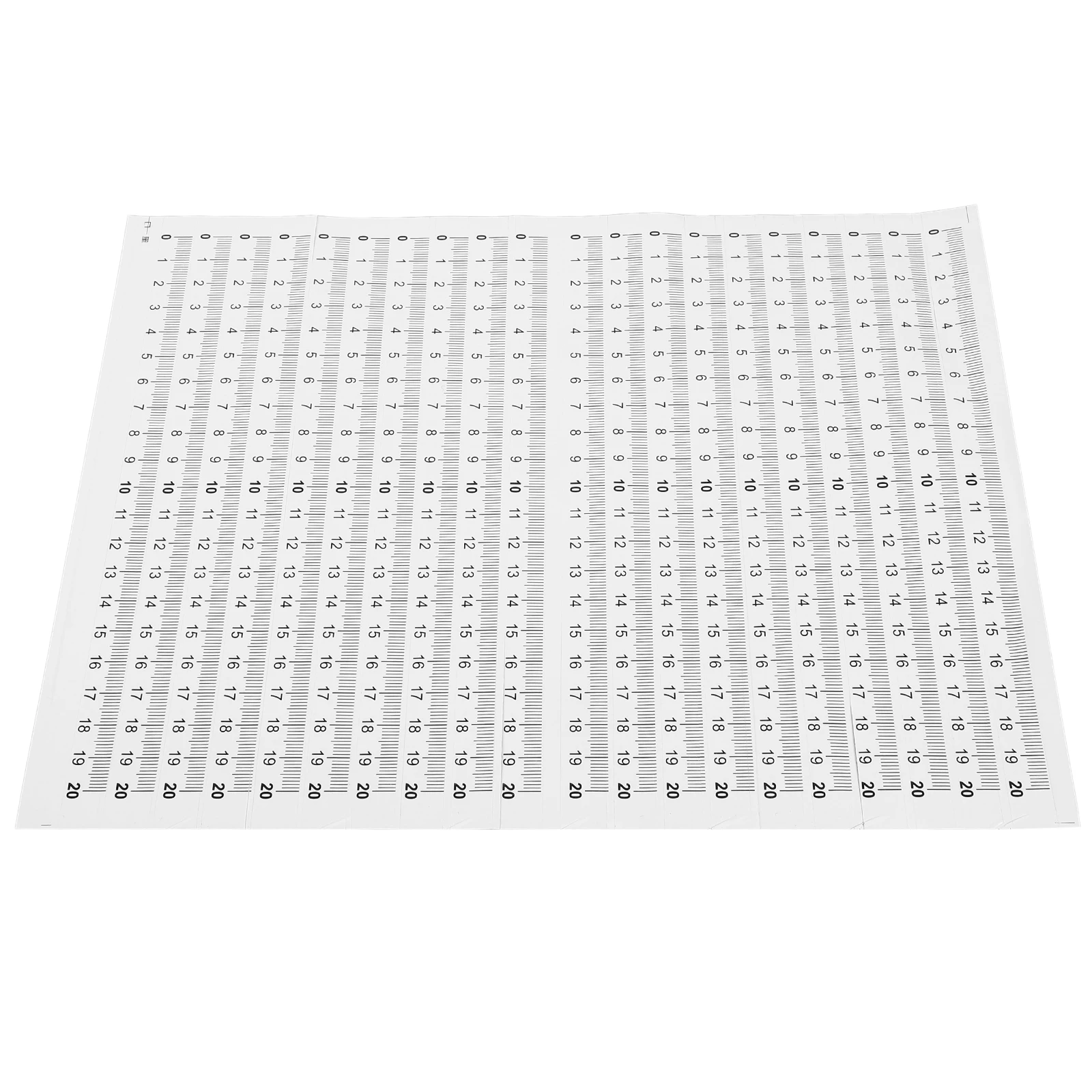 

20pcs Adhesive Measuring Waterproof Self Adhesive Ruler Tape Transparent Design Sticker Long Lasting High Adhesion