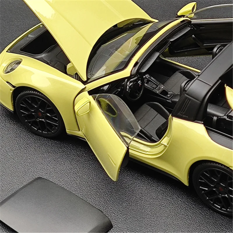 마이스토 1:18 포르쉐 911 타르가 4 GTS 992.2 합금 트랙 스포츠카 모델 다이캐스트 메탈 레이싱카 자동차 모델 어린이 장난감 선물