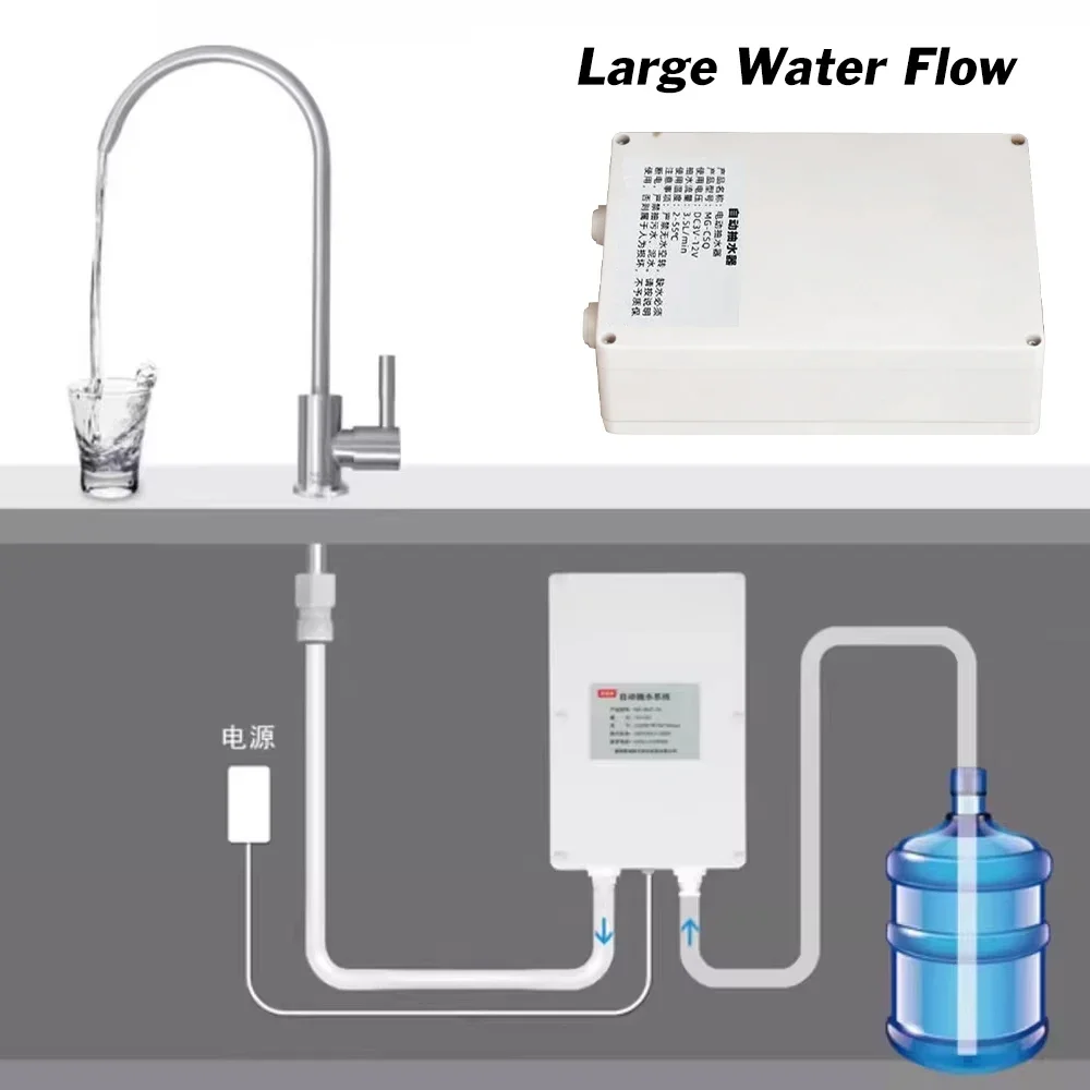 12V Automatic Water Dispenser for Bottles Electric Water Pump Dispenser for Kitchen 2L/3.5L Water Dispensing System for Home Use