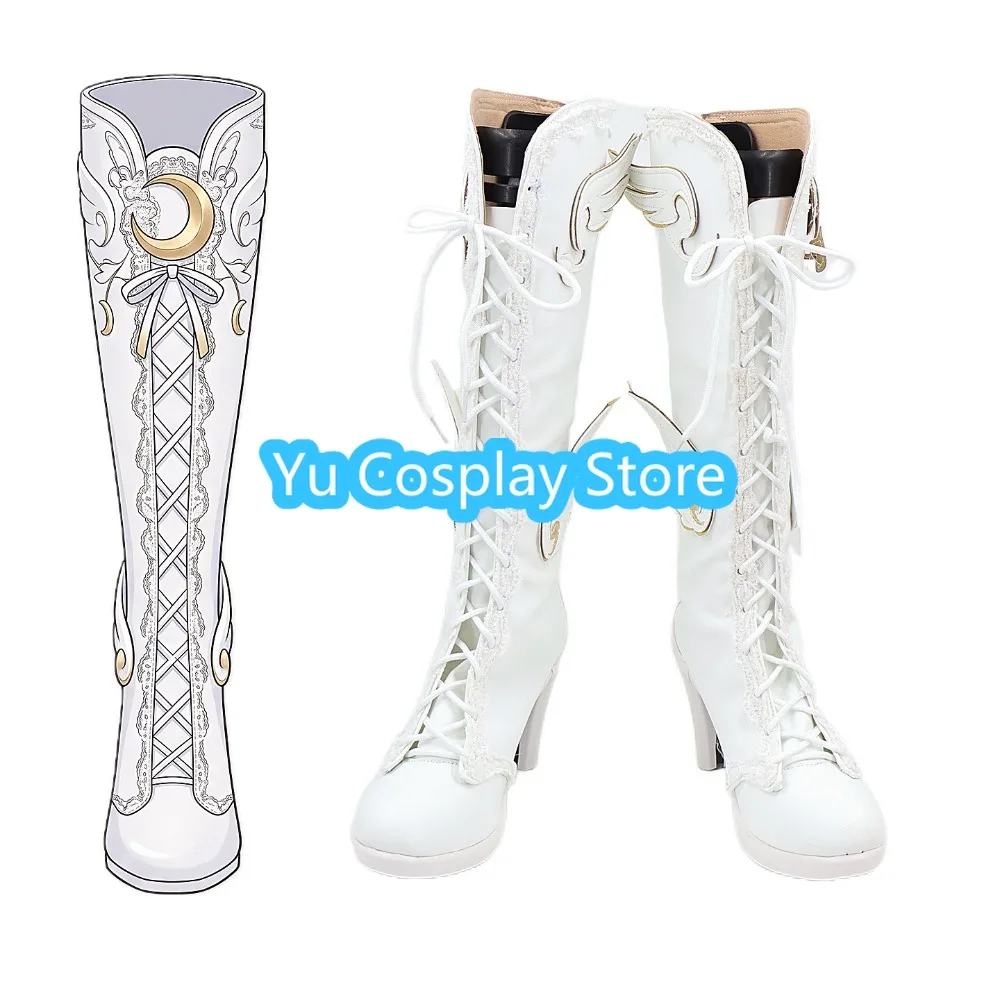 Blue Archive Mika Cosplay Shoes Custom Design - Trinity Academy Celebration Footwear
