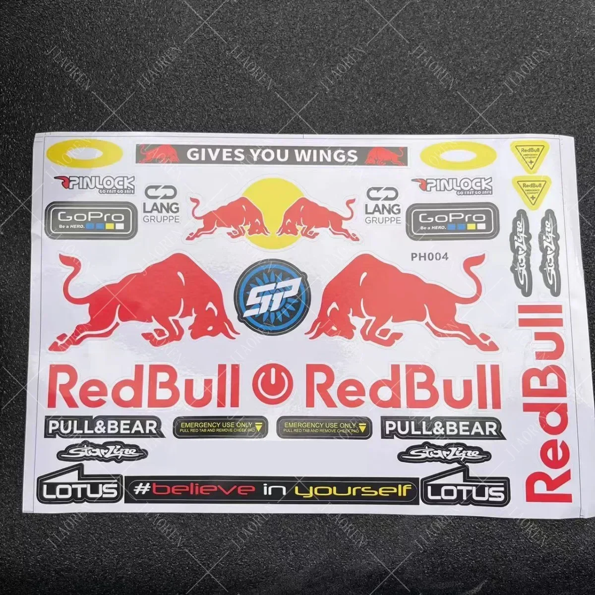 

2026 Red Bull Sticker Motorcycle Helmet Decal Racing Logo Kit