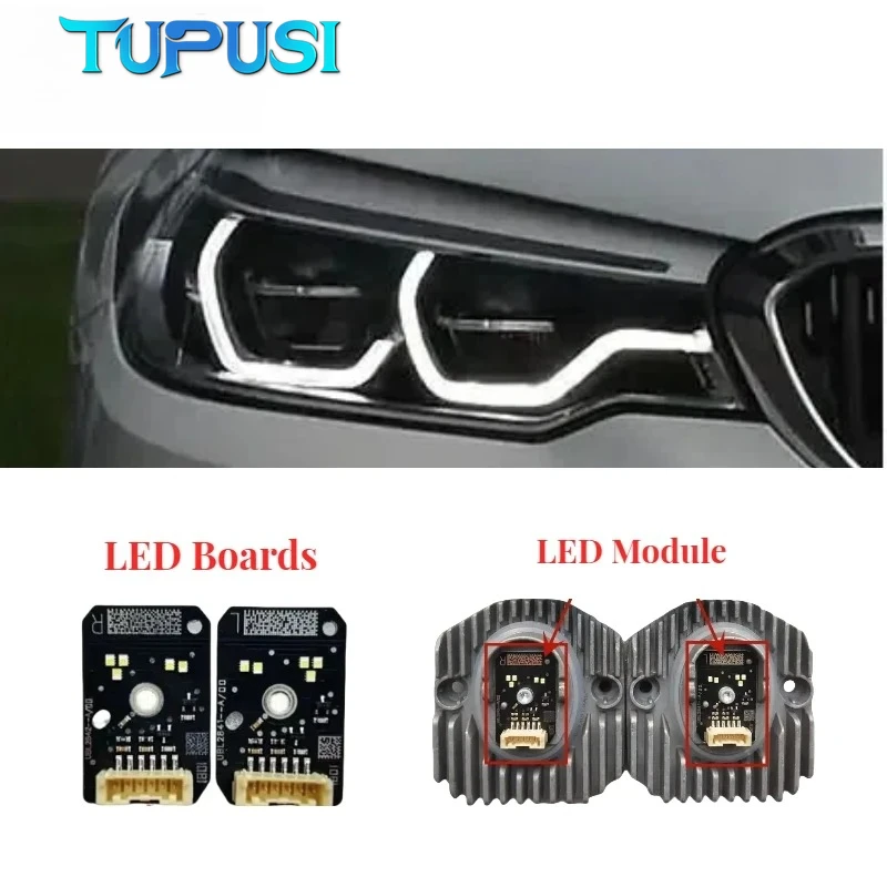 DRL LED-Module für 2017-2020 BMW 5er Serie G30 G31 F90 M5 G32 Adaptive LED-Scheinwerfer 63117214940 Tagfahrlicht 7214939
