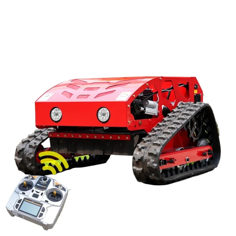 Remote-controlled Track-type Lawn Mower for Orchards and Grass Trimming