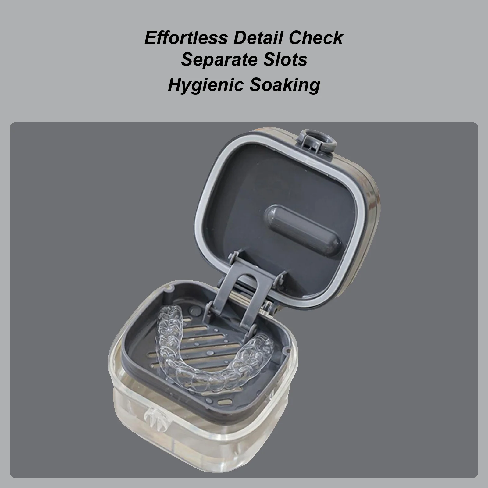 

Denture Holder Case For Soaking Denture Holder Case Set With Mirror Teeth Protection Cover Cleaning Tool Set For Teen Girl Teen