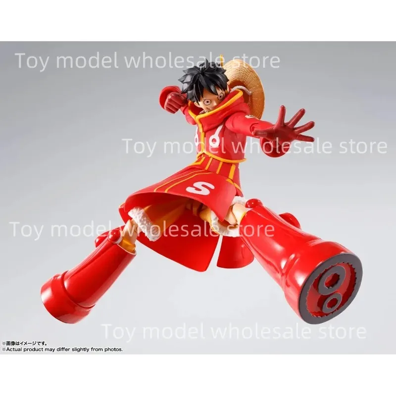 재고 있음 100% 오리지널 반다이 S.H.Figuarts SHF 원피스 Monkey D Luffy Future Island Egghead 애니메이션 액션 피규어 완구