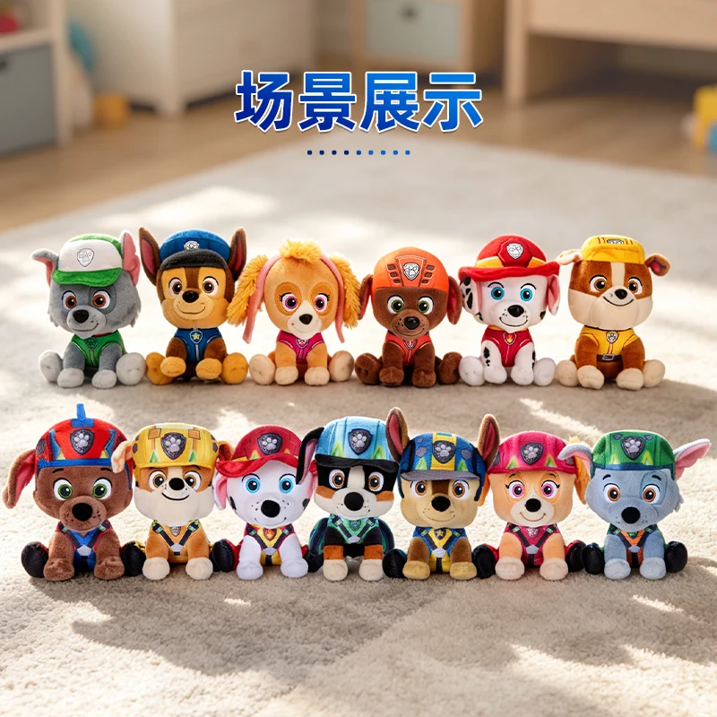 Original PAW Patrol Big Movie 3 Rex Skye Chase Everest in Scarf & Hat Officially Licensed Plush Toy for Ages 1 and Up 6”  15.2cm