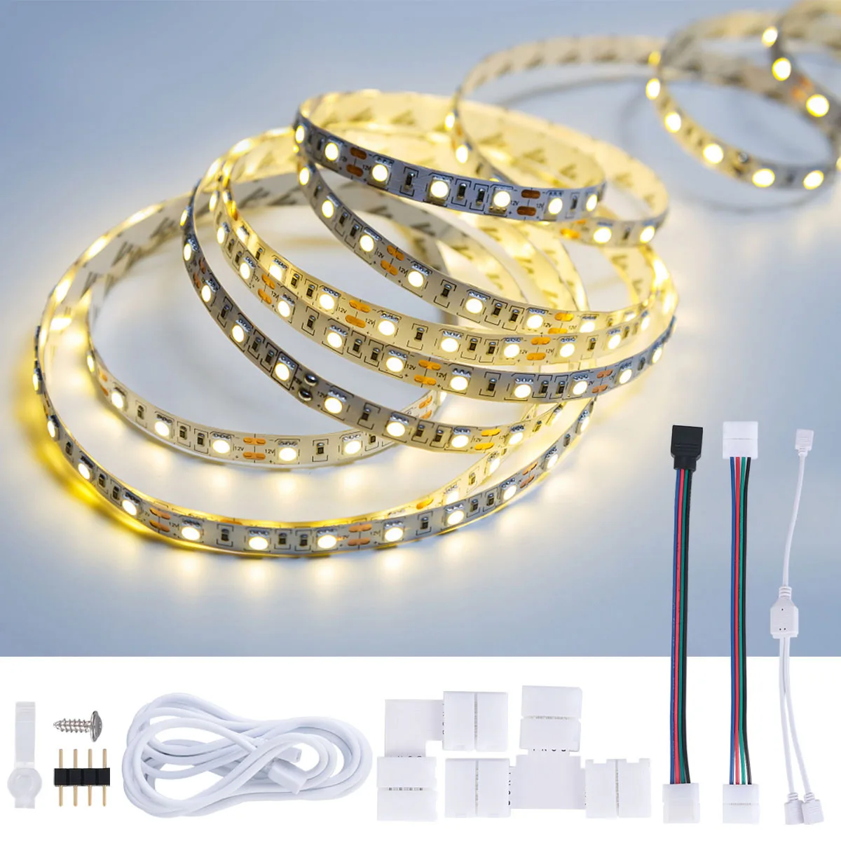 

1Set LED Light Strip Connector Fireproof Plastic Clip Flexible Durable 4-Pin Rgb Strip Extension Box for Indoor Lighting Supply