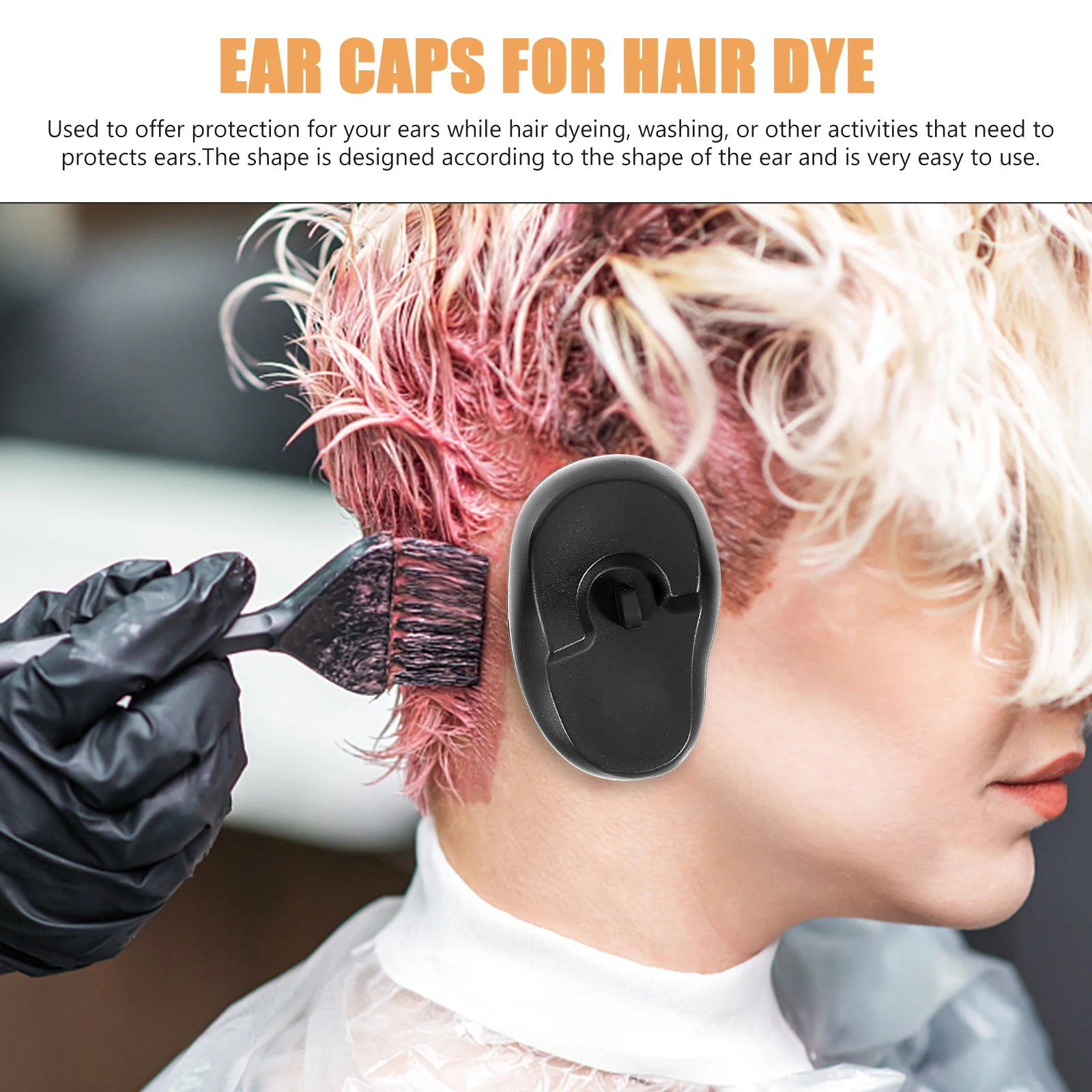 

4 шт. амбушюры для краски для волос, силиконовые защитные амбушюры, аксессуары для окрашивания волос для салона, купания, защита от тепла