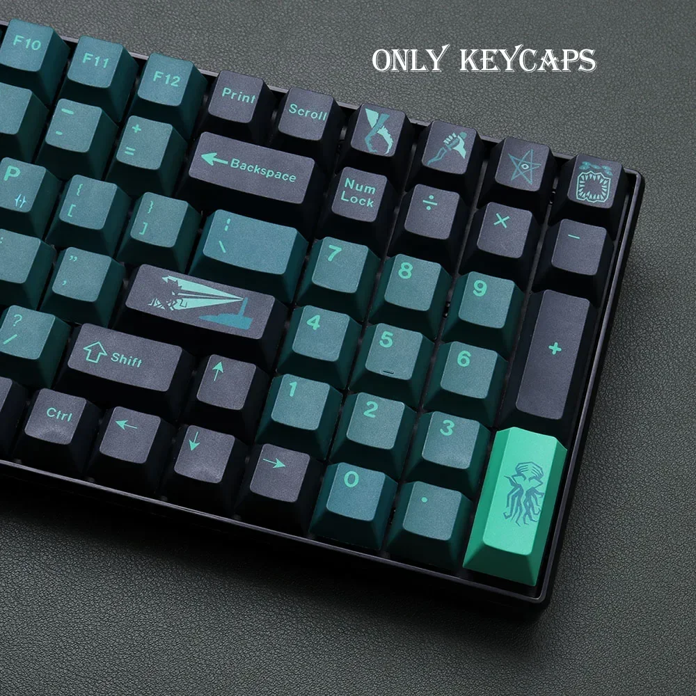 GMK Terror Below Cherry Profile PBT Keycap DYE-SUB Английские индивидуальные индивидуальные колпачки для механической клавиатуры 61/64/68/75/84